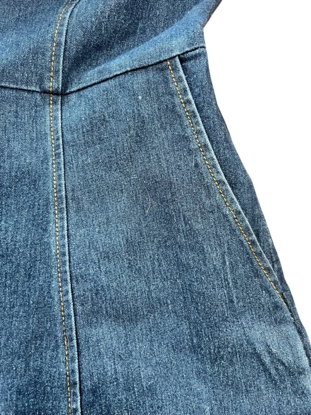 Bright & Beautiful shortalls jumper stretch denim jumpsuit Size 16 - Picture 2 of 9